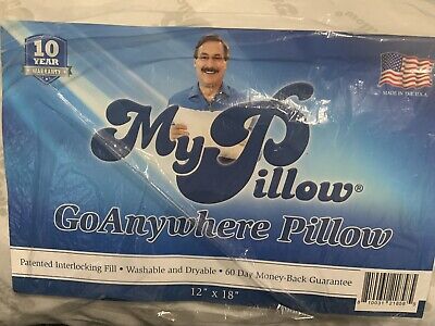 My Pillow GoAnywhere Pillow NEW 12 x 18