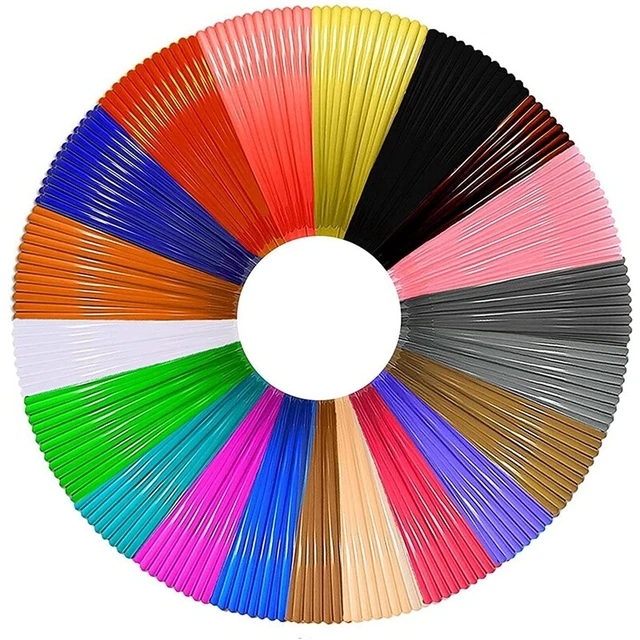 3D STYLO FILAMENT PLA Recharges 20 Couleurs, 16 Ft par Couleur au Total ...