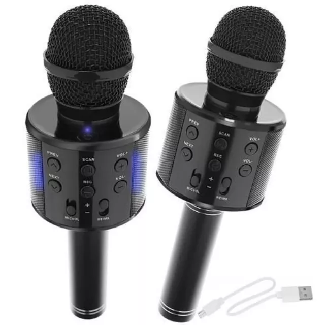 Microphone Karaoké Professionnel Sans fil Bluetooth Chant Réunion 3