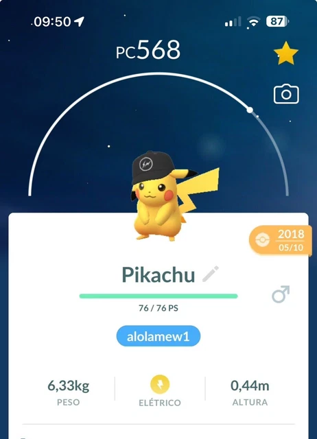 Rare Shiny Pikachu Ash Hat Pokémon Go Trade | PoGo