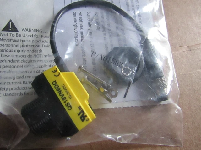 Banner QS18 Diffuse Photoelectric Sensor Maximum 450mm NPN Barrel 05C2 308479176