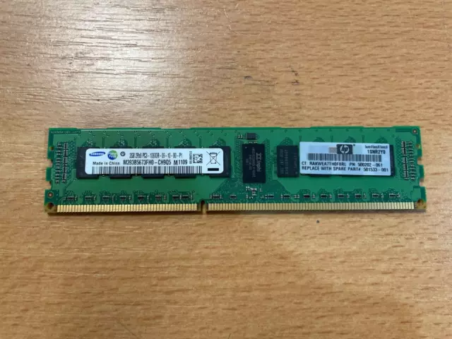 Barrette mémoire RAM SAMSUNG  2GB  1333MHz  DDr3  ECC  testées et garanties