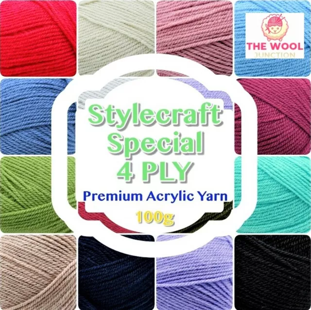 WOOLYHIPPO 4PLY BABY Soft Acrylic Sock Yarn Nylon Knitting wool