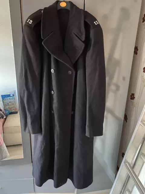 Vintage 1960s Manchester UK Police Force Double Breasted Wool Great Coat