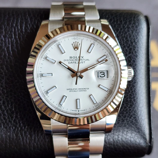 Unworn 2023 Rolex Datejust Perpetual 126334 White Oyster 18K Gold 41Mm B&P Unworn 2023 Rolex Datejust Perpetual 126334 White Oyster 18K Gold 41Mm B&P