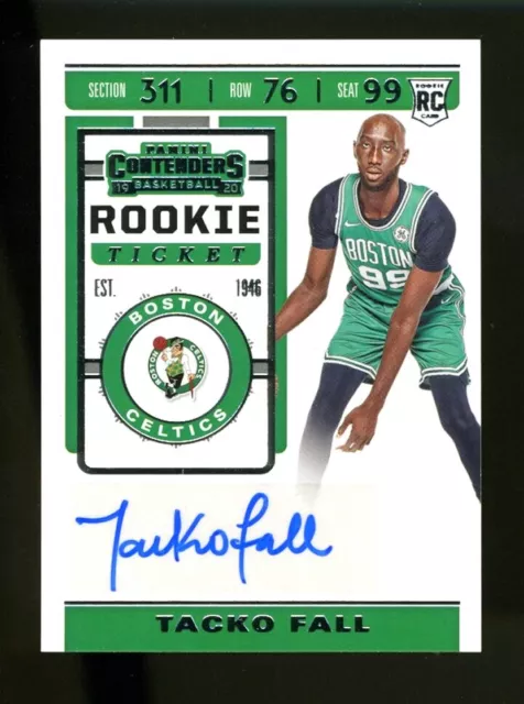 2019-20 Panini Contenders TACKO FALL Auto/Autograph RC Rookie Boston Celtics