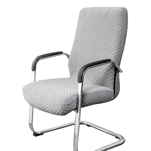 Office Chair Cover Computer Seat Anti Slip Dustproof Knitted Jacquard Stretch