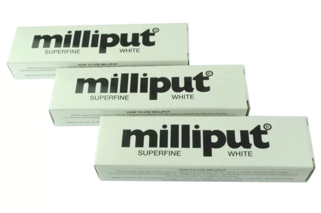 Proops Milliput Epoxy Putty, Superfine White x 3 Packs. X1018b