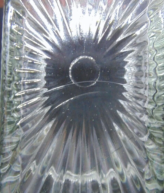 Hoosier Cabinet 1930s Vintage Glass Sneath Saltbox Jar 4 Mission Style Clear 7