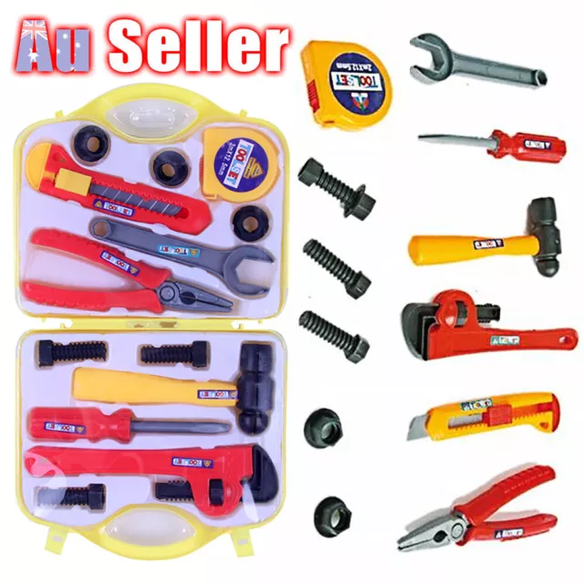 DIY Saw Box Tool Set Work Pretend Toy Role Play Kids Gift Builder Screwdriver