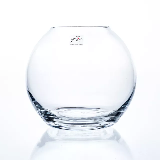 Glaskugel, Kugelvase GLOBE H. 17cm D. 19cm Glas transparent Sandra Rich