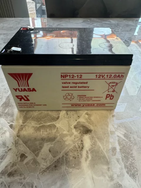 YUASA Battery’s NP12-12 Valve Regulated Lead Acid Battery Never Used 2 Batteries