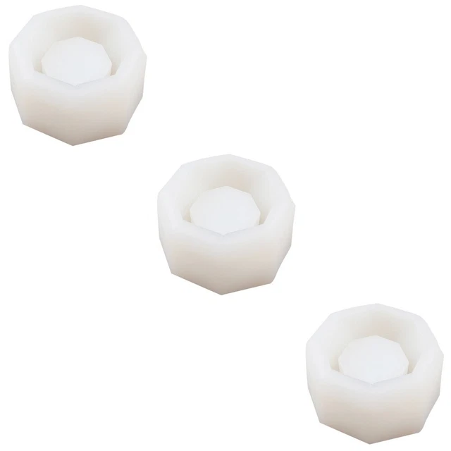 3 piezas Silicona Artesanía Forma de Vela Soporte Forma de Jarrón Forma