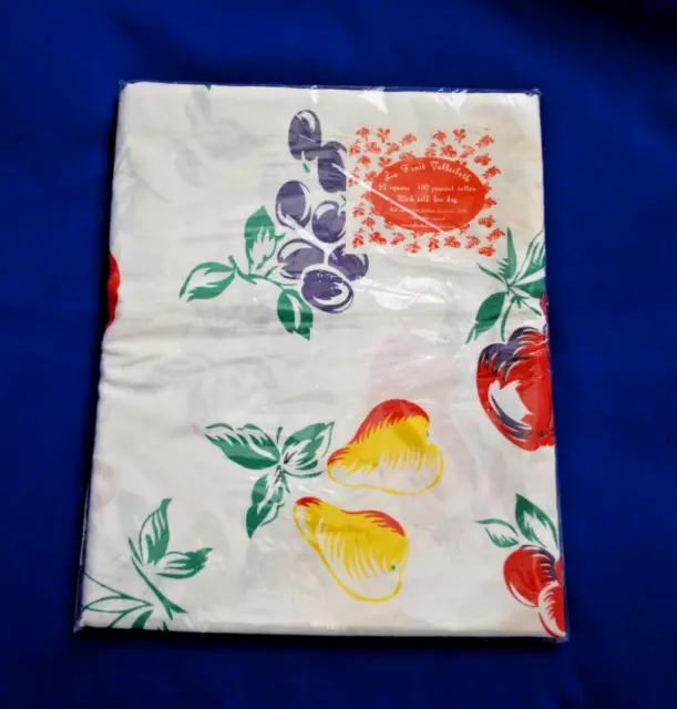 1950's Vintage Style Fruit Tablecloth