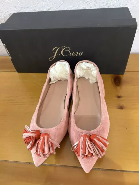 J crew lottie tassel flats deals