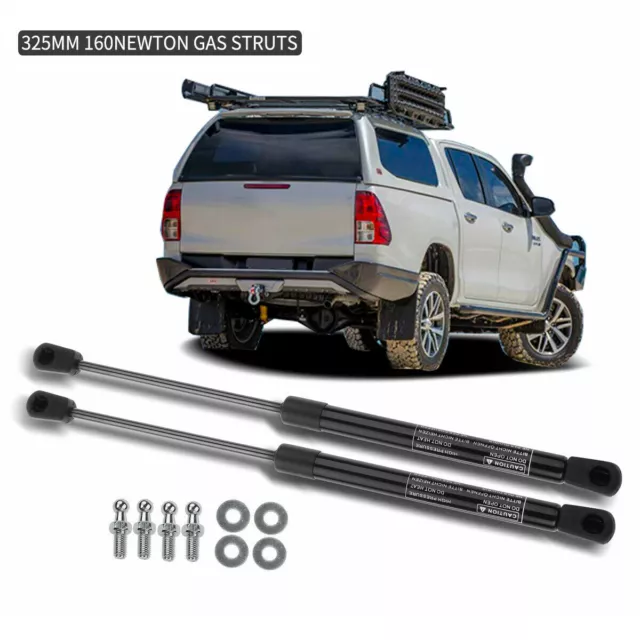 2x Gas Struts Fit for ARB Canopy REAR Window 325mm Long 160N 1921VR inc Hilux