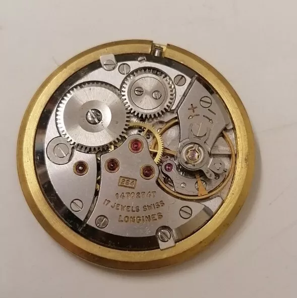 ORIGINAL VINTAGE LONGINES movement Dial And Hands are damaged Cal. 284 ...
