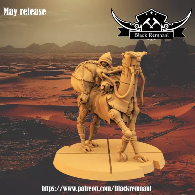 Jawa su cavallo droide - Miniature in resina stampata in 3D compatibili con Star Wars Legion