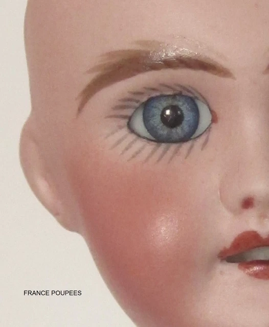 Yeux verre bleu 14mm ovales poupée ancienne/moderne/BJD-Oval Doll Glass Eyes