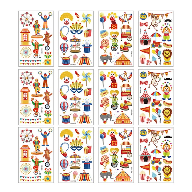 Bontannd Kawaii Aufkleber Pack, 80 Stück – Süße Circus Friends Serie, Wasserfest, Für Stifte, Laptop & Mehr