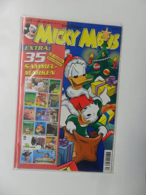 Micky Maus Nr.52  ( Walt Disney)  mit kompletter Beilage OVP Z. 1/1-2