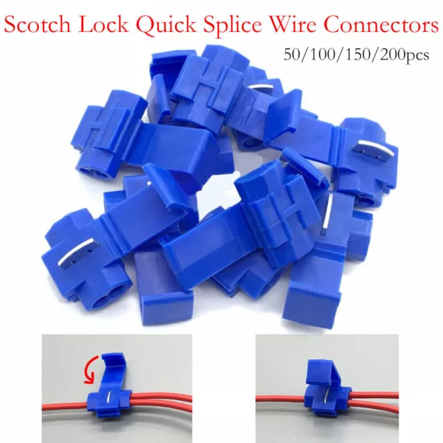 Quick Splice Scotch Lock Wire Connectors, Electrical Crimp Terminals Cable Snap