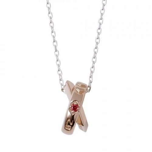 Evangelion x THE KISS Unit 02 Asuka Langley Necklace pendant Silver
