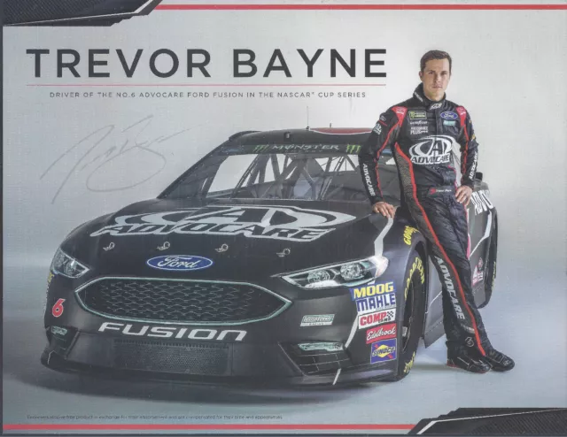 2018 Trevor Bayne "Advocare Roush Ford" #6 Nascar Monster Energy Postcard