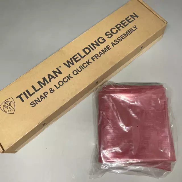 TILLMAN Snap Lock Frame W/ Vinyl Welding Curtain 6'X8' Orange 6231068 (New)