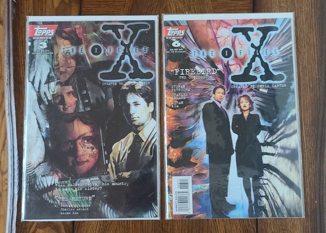 2 Topps The X-Files Comic Books #3 And #6