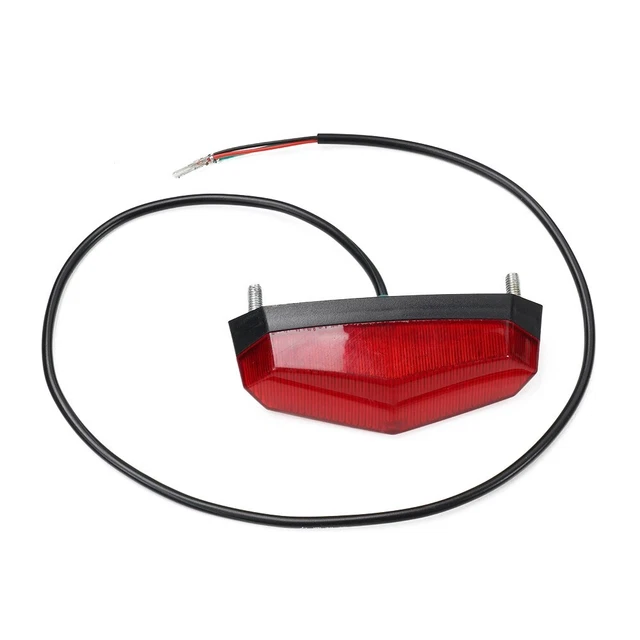 1 Feu Arrière 10 2.5cm 24-60V Batterie Électrique à la Mode Haut de Luminosité