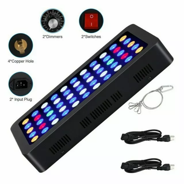 Adjustable  Aquarium Light Full Spectrum LED Aquarium Lamp Coral Culture Light