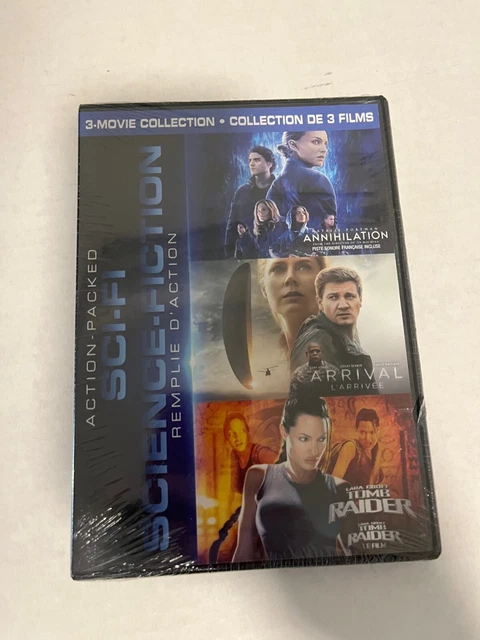 ACTION PACKED SCI FI 3 Movie Collection DVD ARRIVAL TOM RAIDER ACTION PACKED SCI FI 3 Movie Collection DVD ARRIVAL TOM RAIDER