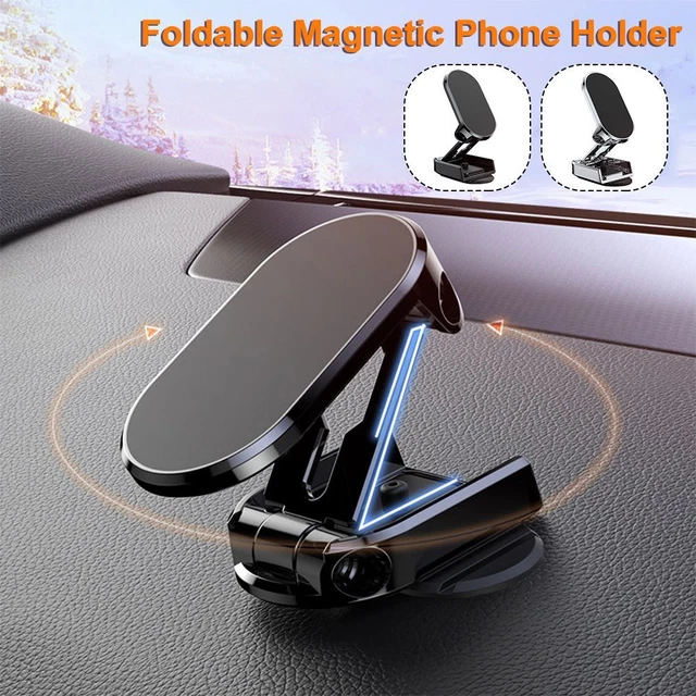 GPS Support pliant Support de téléphone de voiture magnétique Support rotatif