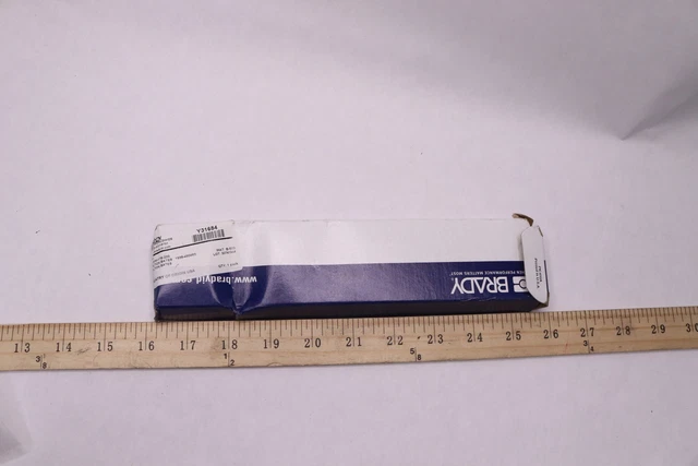Brady Cable Markers Pre-Marked Card Adhesive White Vinyl CPCWM-176-200