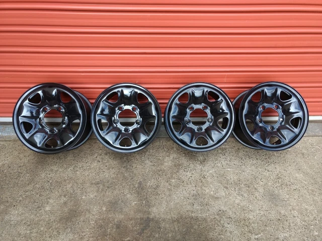 4X TOYOTA LANDCRUISER 100 SERIES IFS WHEELS 5 STUD STEEL RIMS 16 x 8 ...