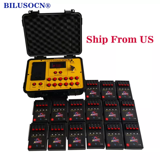 60 cues fireworks firing system 1200cues wireless control 500M distance program