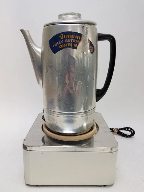 Vintage Aluminum Coffee Pot & Coffee Warmer