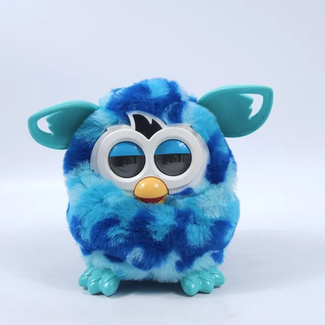 (No Power As Is) Hasbro 2012 Furby Boom Blue Aqua Waves Interactive Talking Toy