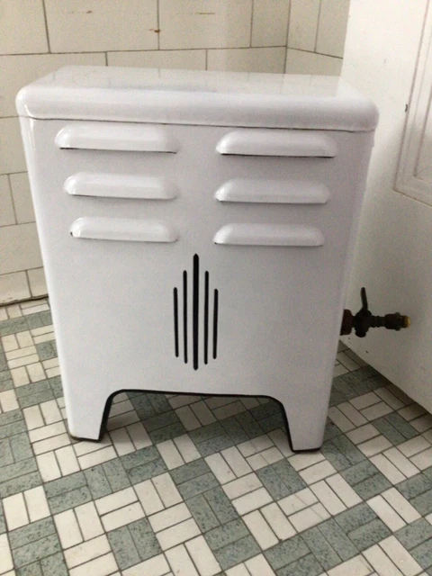 Freestanding Antique/Vintage Deco Gas Room Space Heater Porcelain Enamel Freestanding Antique/Vintage Deco Gas Room Space Heater Porcelain Enamel