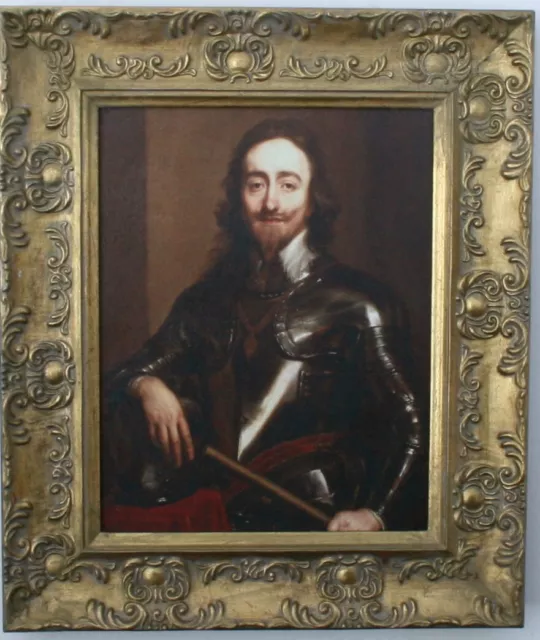 King Charles I of England framed picture,  Oleograph