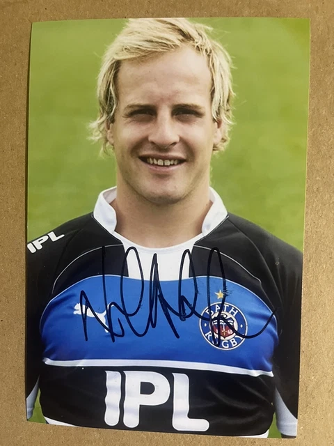 Nick Aberdanon- Bath Rugby Signed 6x4 Photo