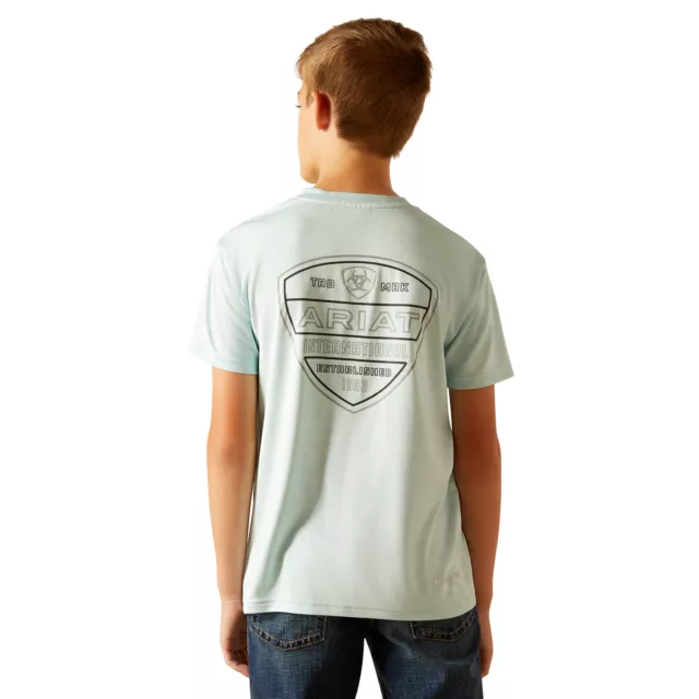 ARIAT YOUTH BOY'S Iced Aqua Charger Ariatic Crestline T-Shirt 10051393 ...