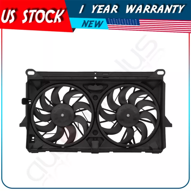 Radiator Condenser Cooling Fan Assembly For 2005-2006 Chevrolet Suburban 1500