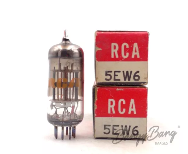 2 Vintage RCA 5EW6 Sharp Cutoff Pentode TV Audio Vacuum Tube Valve- Bangybang.tu