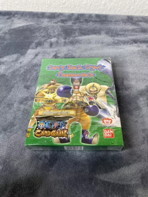 One Piece Davy Back Fight Display Vintage 1999 Sealed Themendeck Bandai tcg