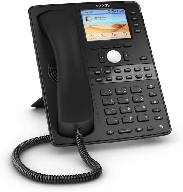 Snom D765 SIP-Tischtelefon Farbdisplay 2x Gigabit-Ethernet Bluetooth USB schwarz
