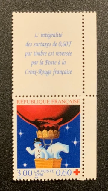 P8T06 N°3039a  Timbre Neuf **  avec vignette issue du carnet N°2045