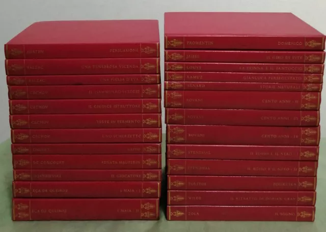 LOTTO 5 LIBRI BIBLIOTECA UNIVERSALE RIZZOLI titoli a scelta, collana rosso oro