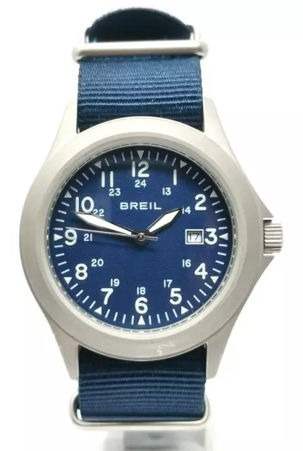 Orologio Breil pilot stile aviatore solo tempo e data 42mm army watch style